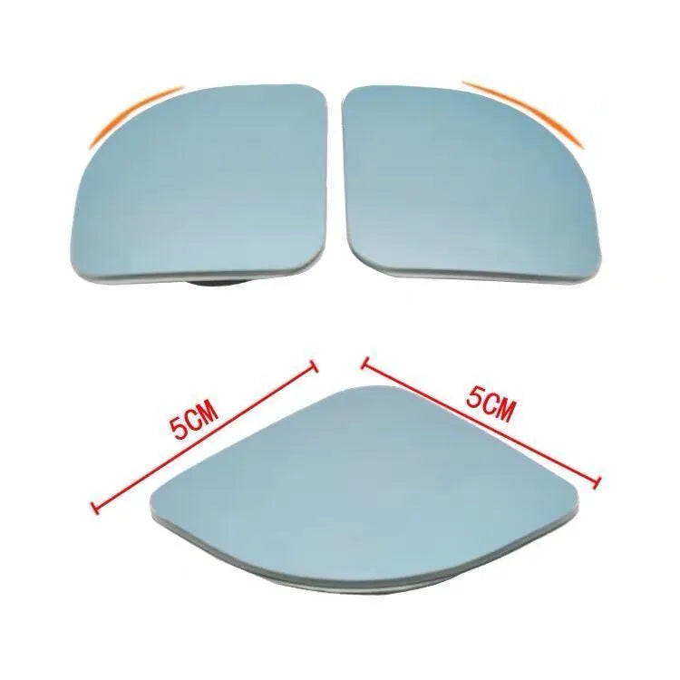 Car blind spot mirror with 360-degree adjustable angles and no-edge glass construction