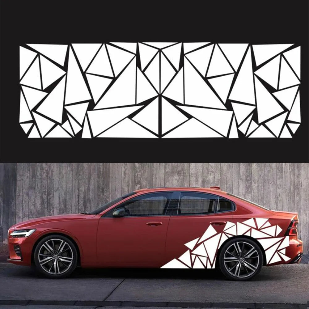 200cm by 60cm car decal sticker for waistline and rear wheel modification in five colour options