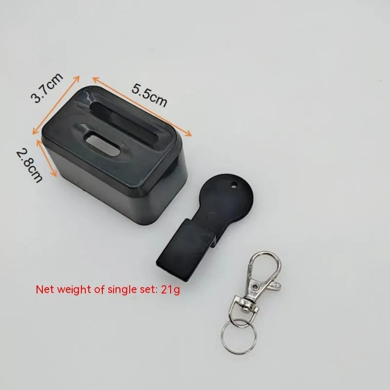 Black and red ABS plastic seat belt lock catch clamp holder for car safety