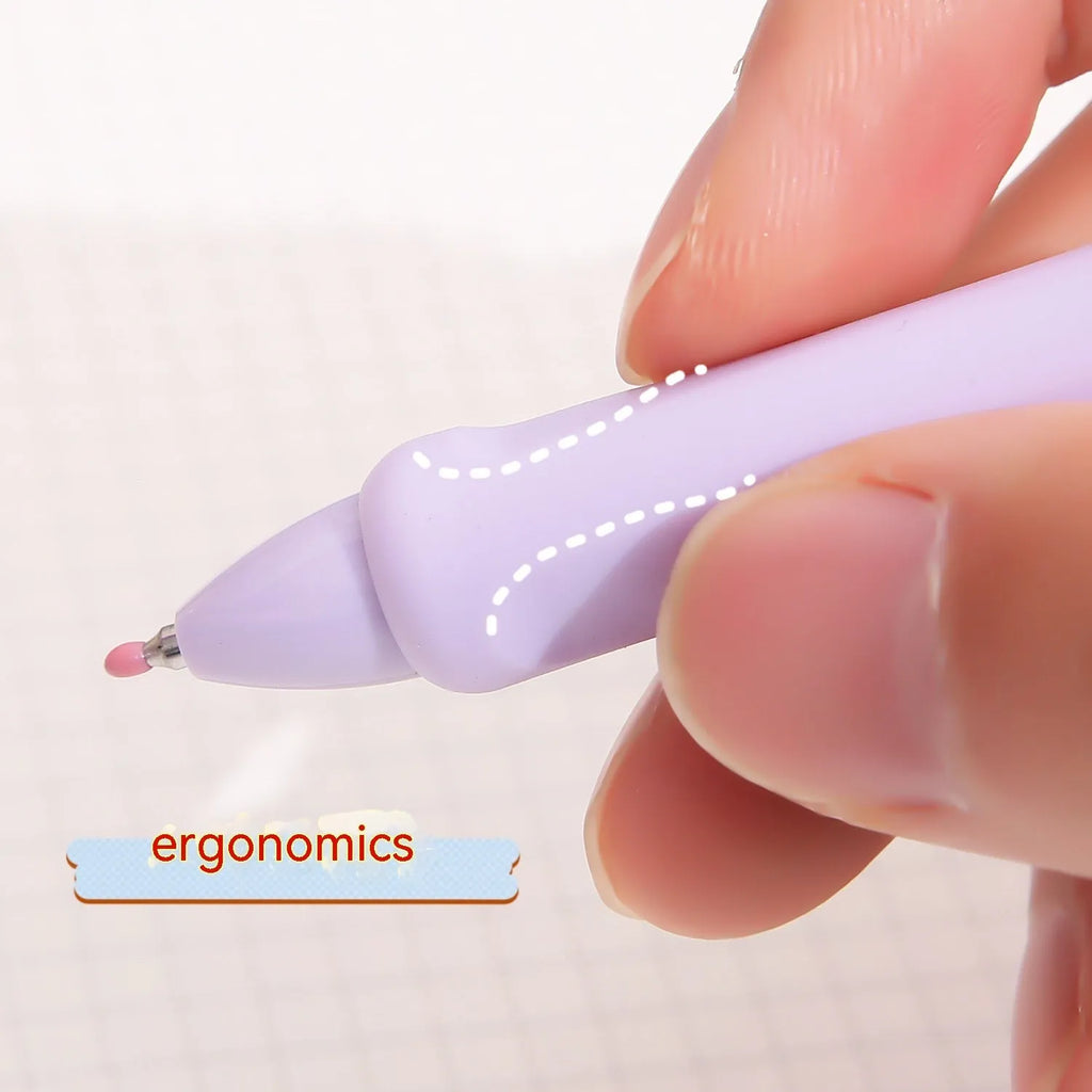 Macaron colour series press gel pen with a 0.5mm tip on a white background.