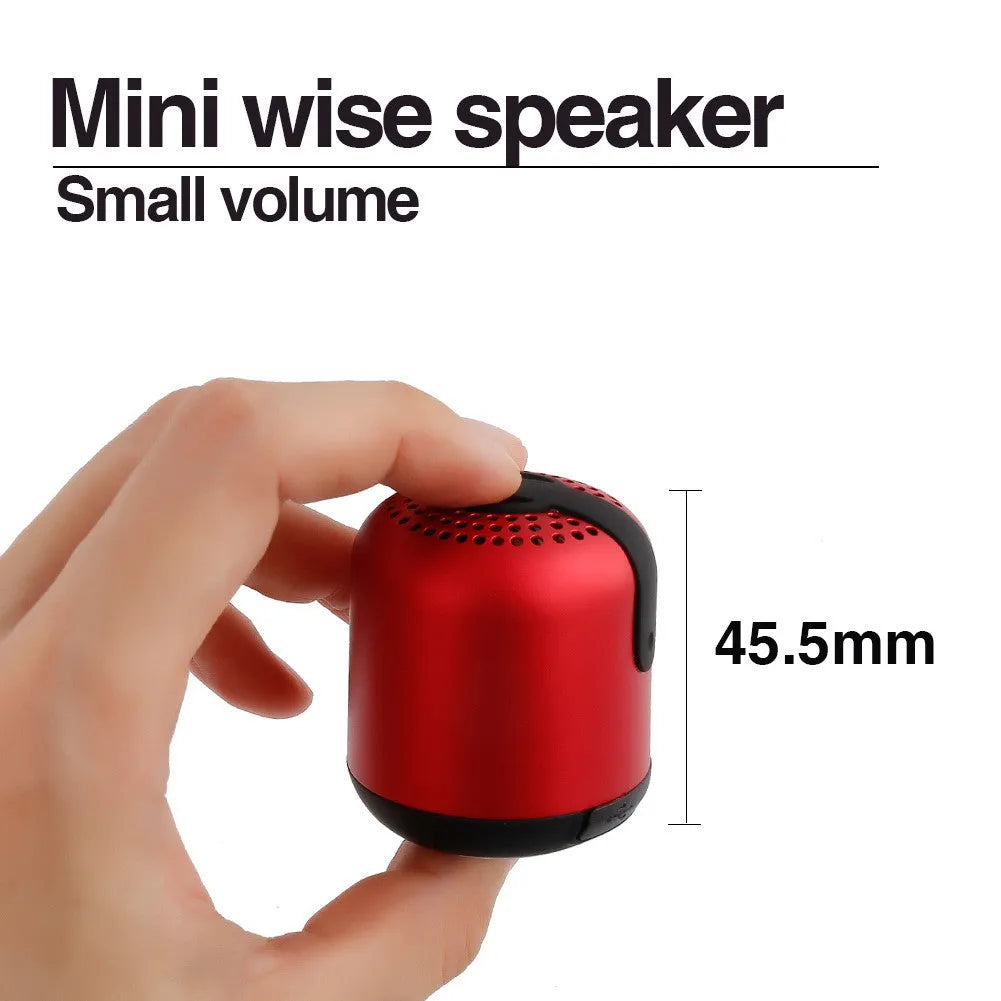 Hieha XQ11 cylindrical metal Bluetooth speaker in black, gold, pink, red or silver colour