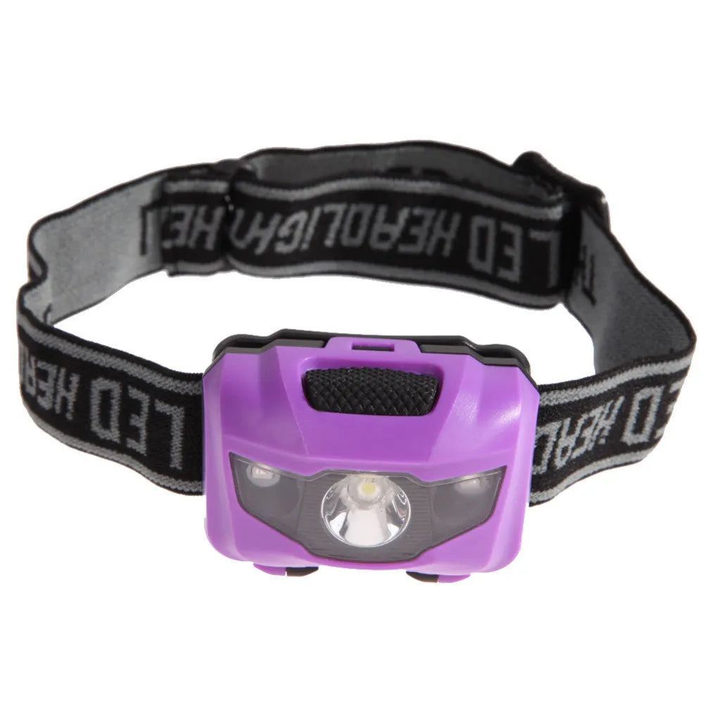 Cat Eye 2nd generation waterproof head torch in black, showing white and red LEDs on an adjustable headband.