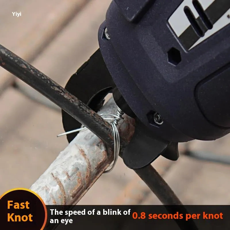 Electric steel bar tying machine with battery for automatic rebar tying on construction sites