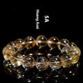 Natural yellow citrine bracelet with geometric beads in Brazilian yellow colour