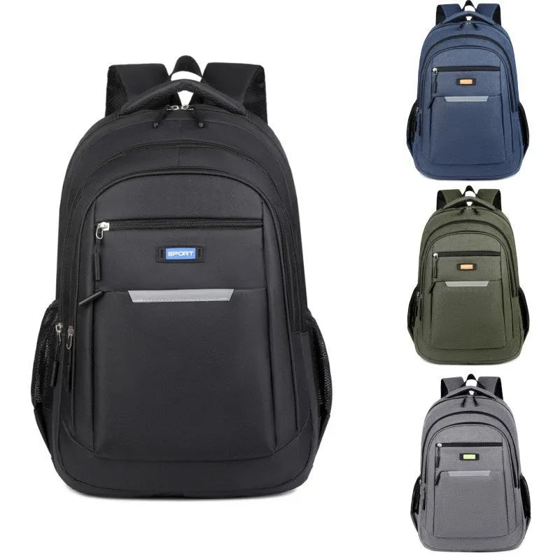 Casual men's backpack in Oxford cloth with polyester lining, available in four colours