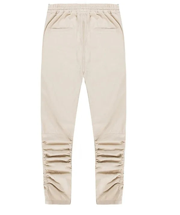 Machete elastic trousers with side zip, slim fit casual pants in Army Green, Black, Camo, and Khaki