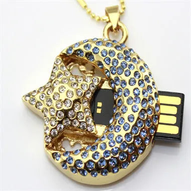 Jewelry Xingyue metal USB flash drive with creative U disk design