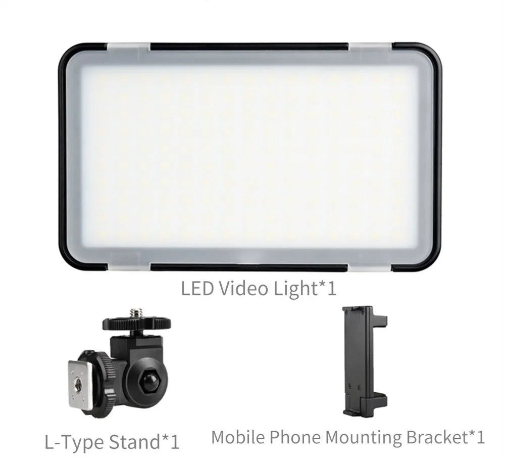 Shenniu M150 ultra-thin mobile phone LED video light with 150 LED beads for photography