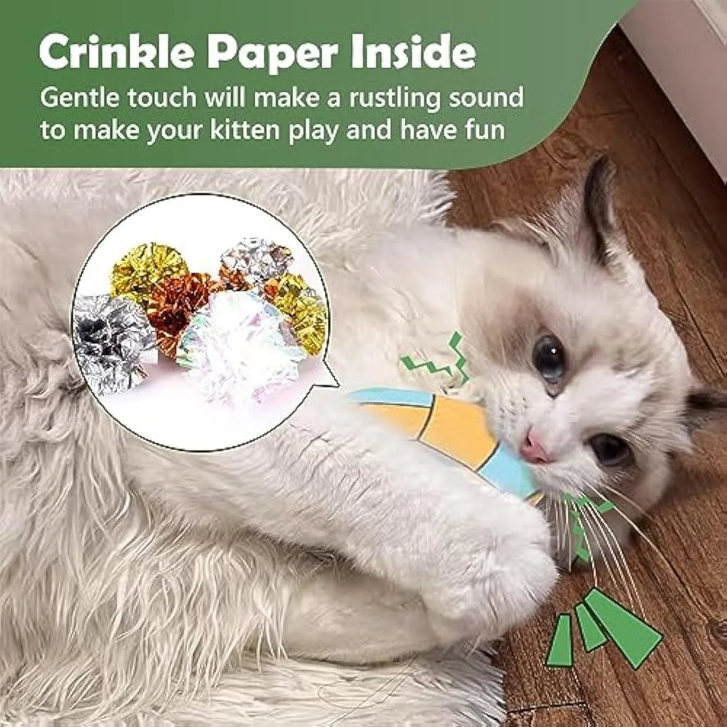 Catnip flying disc toy with plush exterior and sports ball patterning for indoor cats