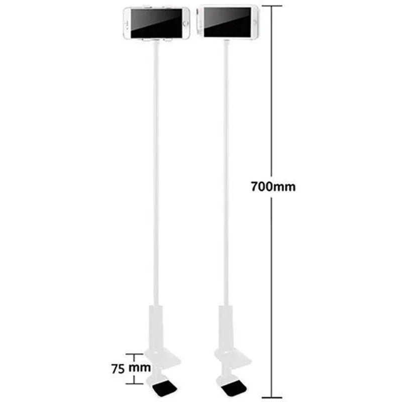 Black flexible phone mount with suction base showing 360-degree rotation capability