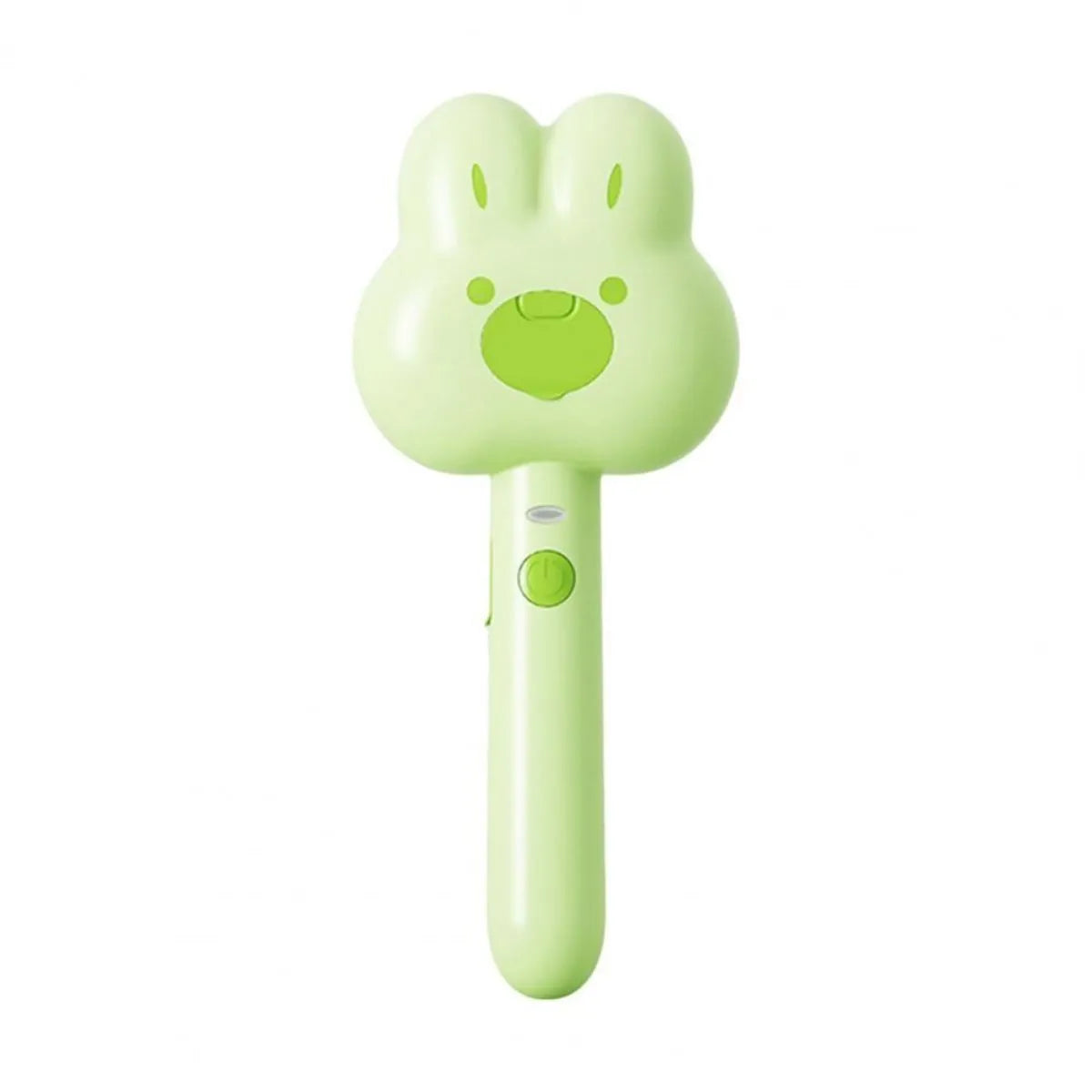 Rechargeable pet steam grooming brush in cartoon design with green, pink or white colour options