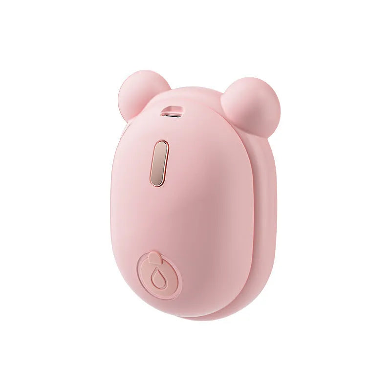 Pink and yellow pet grooming comb with spray function, soft rubber teeth, and removable silicone head