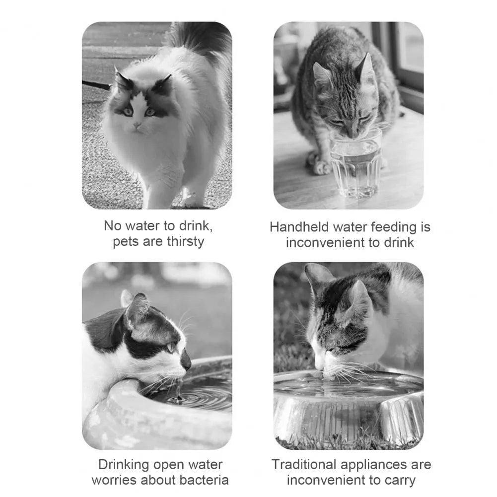 Orange and white portable pet water feeder bottle with food container compartment