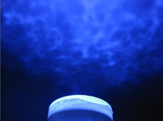 Blue ocean-themed LED projection lamp with DLP trapezoidal correction for 2D vertical movie effects