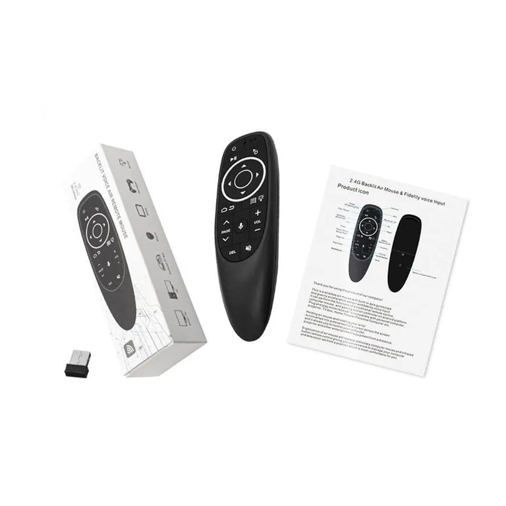 G10 G10S Pro intelligent voice remote control with plastic shell and silicone buttons for Android and PC