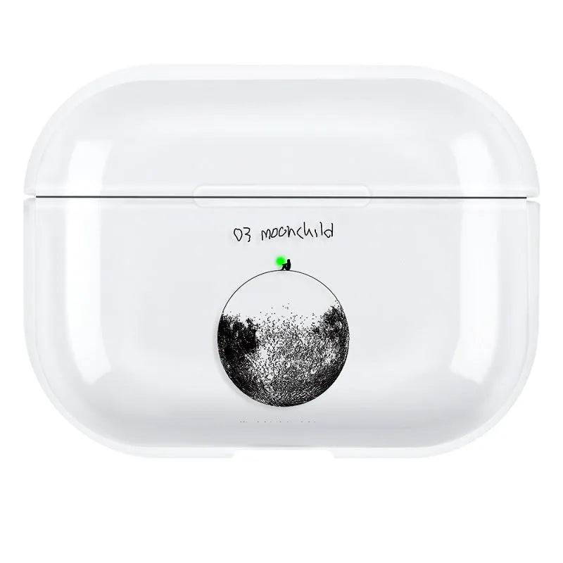 AirPods Pro 3 protective shell back cover in PC material with solid colour design