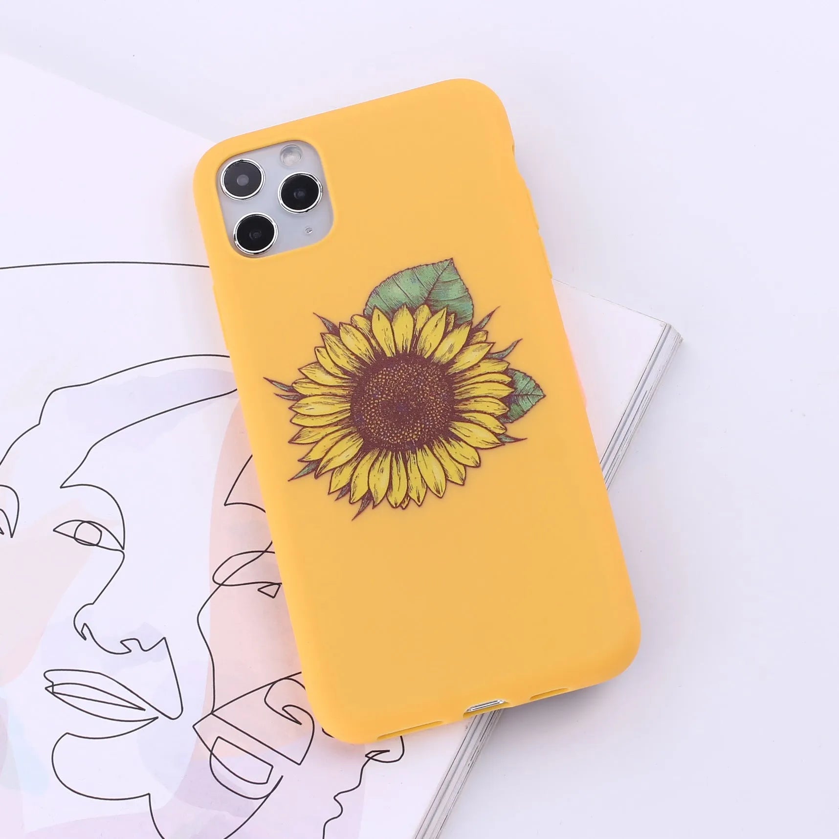 Flexible TPU mobile phone case for iPhone, shown in one of fourteen available colours.