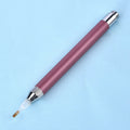 Luminous single-head drill pen for diamond painting crafts in aluminium alloy with metal frame