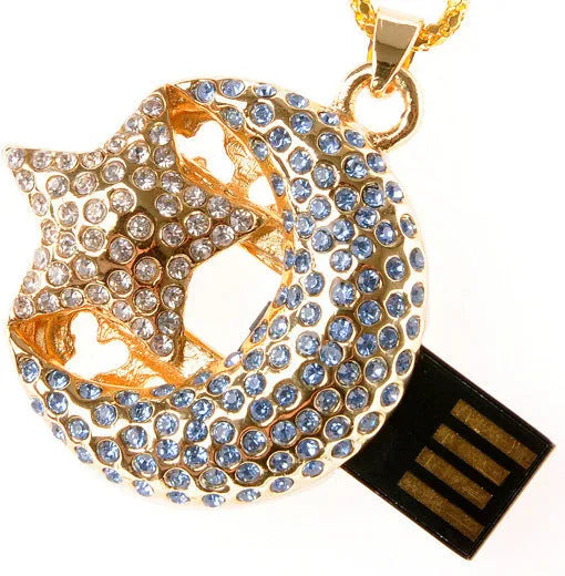 Jewelry Xingyue metal USB flash drive with creative U disk design