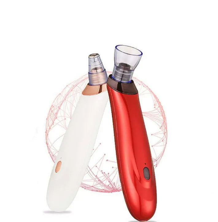 Electric blackhead remover pore cleaner with multiple nozzle attachments and 3.7V lithium battery