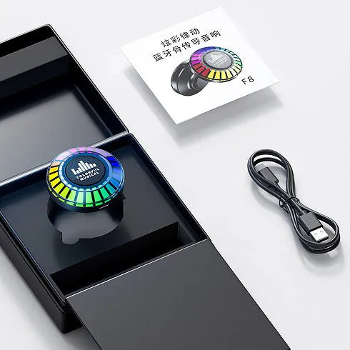 Voice control polar light Bluetooth atmosphere lamp with compact 3.1cm design and stereo sound