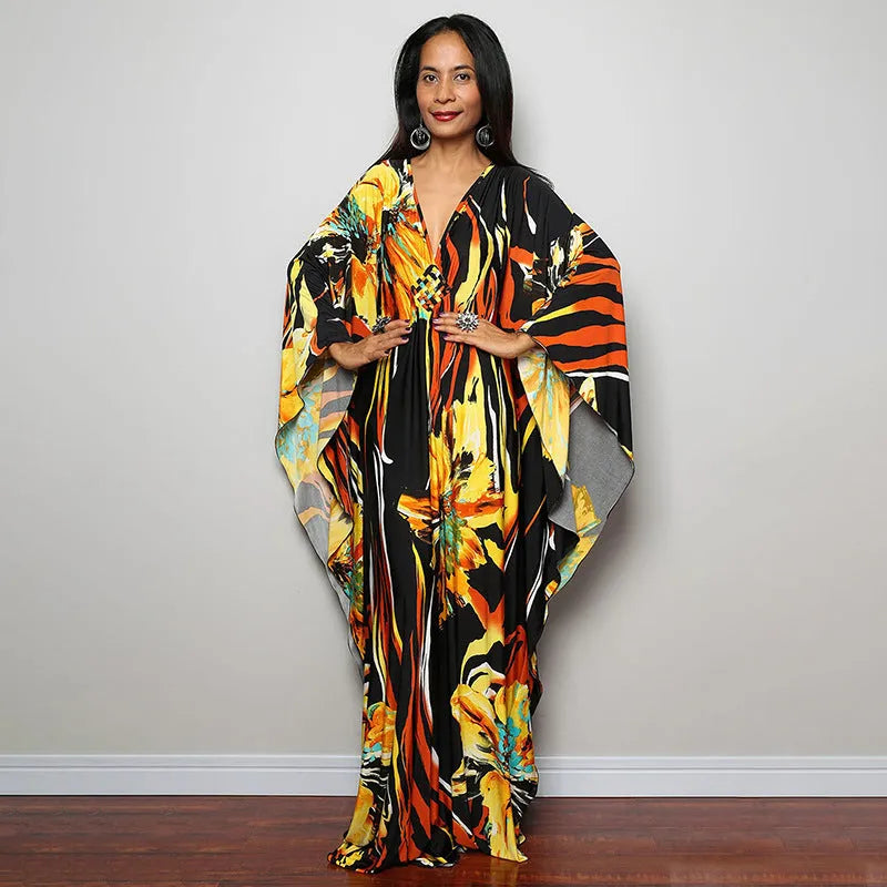 Women's loose chemical fibre blend sun protection robe bikini cover up