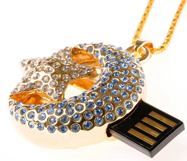 Jewelry Xingyue metal USB flash drive with creative U disk design