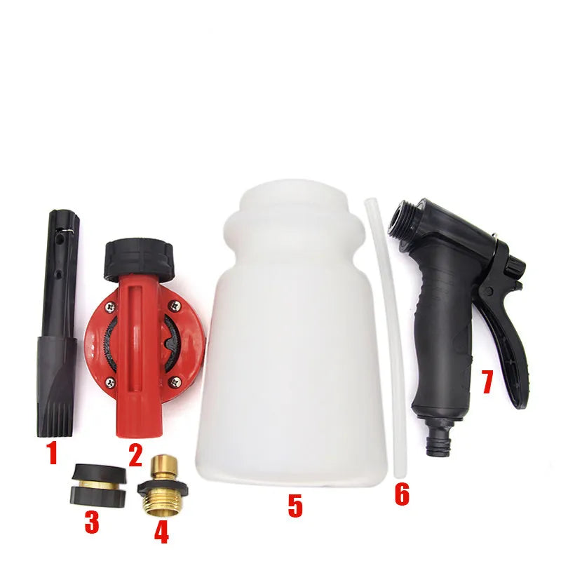 High pressure water gun for garden watering with ABS and TPR construction