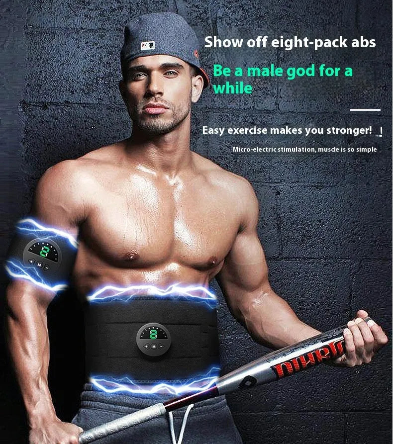 120cm fitness massage belt for waist and abdomen with display screen and USB cable