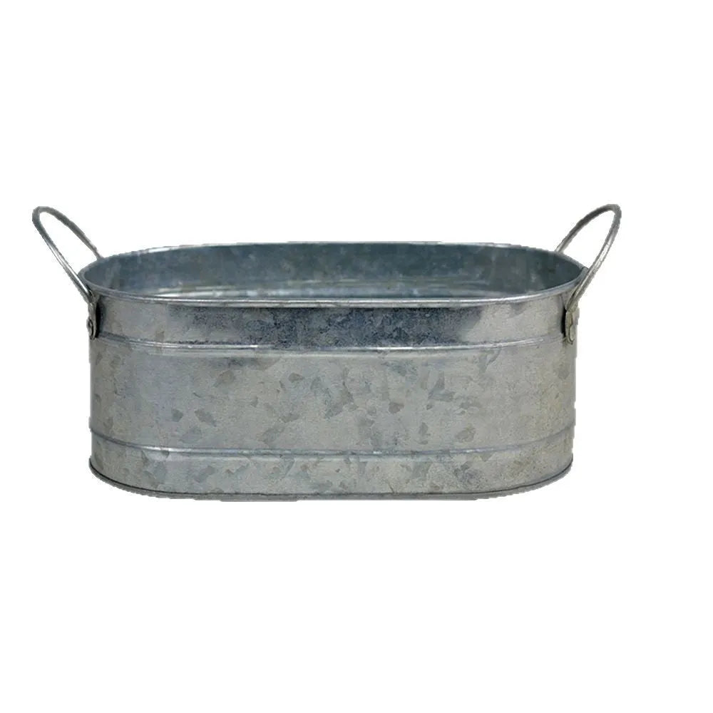 Iron sheet succulent flower pot for desktop use with corrosion-resistant construction