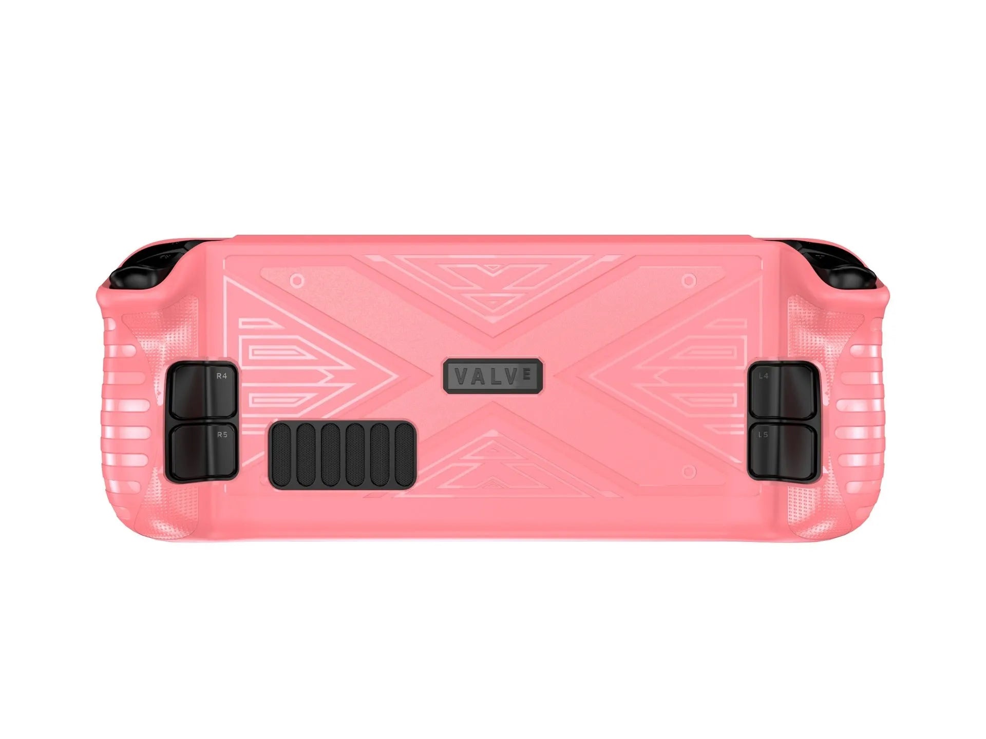 Soft black TPU silicone protective case for a Steam Deck handheld gaming console