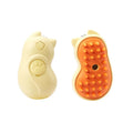 Cat and dog steamy brush 3-in-1 spray comb with ergonomic handle on a white background.