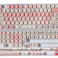 Pink PBT pig key cap with five-sided sublimation printing for mechanical keyboards