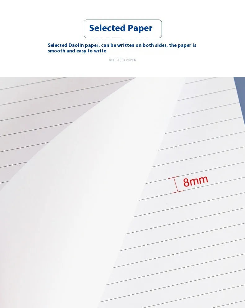 A4 tearable note pad with ivory white pages and paper cover for meeting minutes