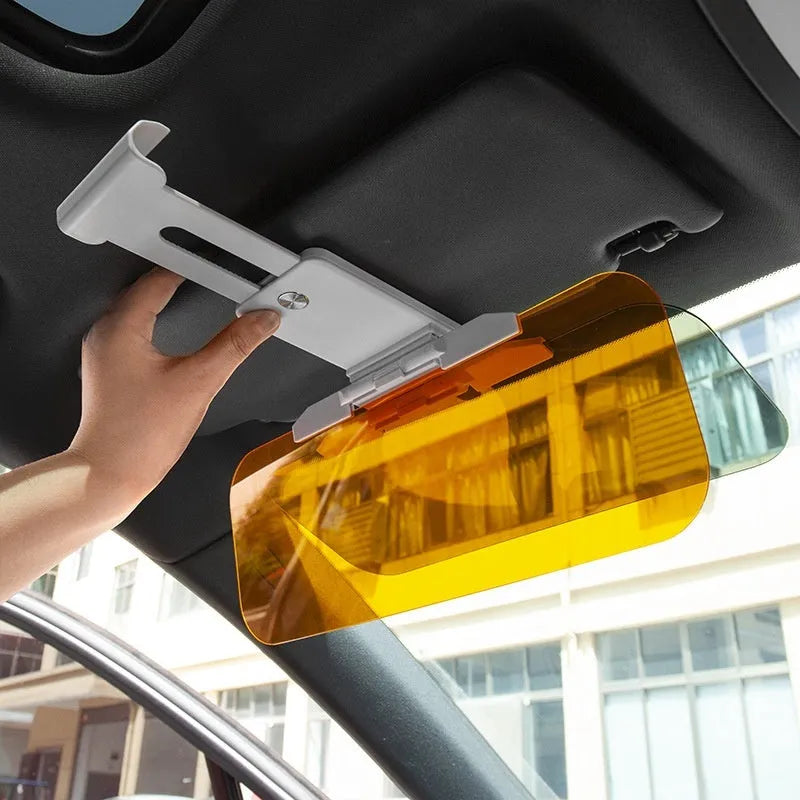 Anti-high beam goggles car sun visor with telescopic adjustment and acrylic lens