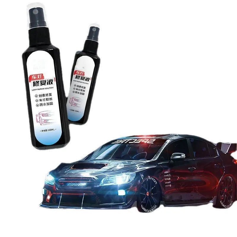 100 ml bottle of car headlight restoration liquid for cloudy lens repair treatment