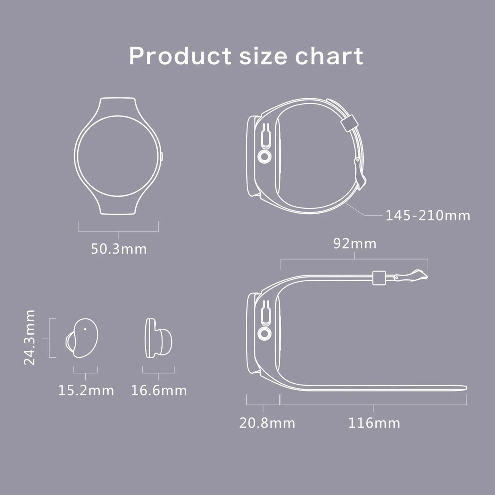 Black detachable smart bracelet and Bluetooth headset combo for fitness tracking and wireless calls.
