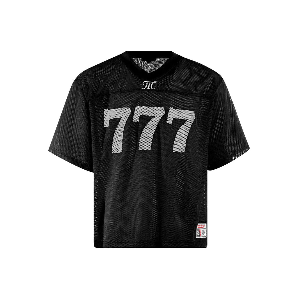 Men's loose fit retro street style t-shirt in black, shown on a model.
