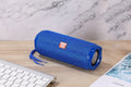Compact portable Bluetooth speaker with card holder in blue, black, red, gold, silver grey, or camouflage colour