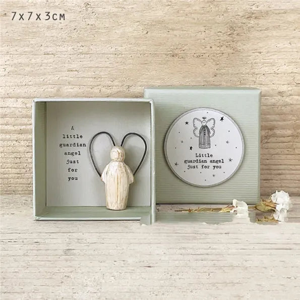 Guardian angel resin and plastic figurine ornament in modern simple cartoon style