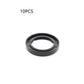 AG100 motorcycle engine oil seal kit with carbon steel frames and rubber sealing elements in multiple sizes