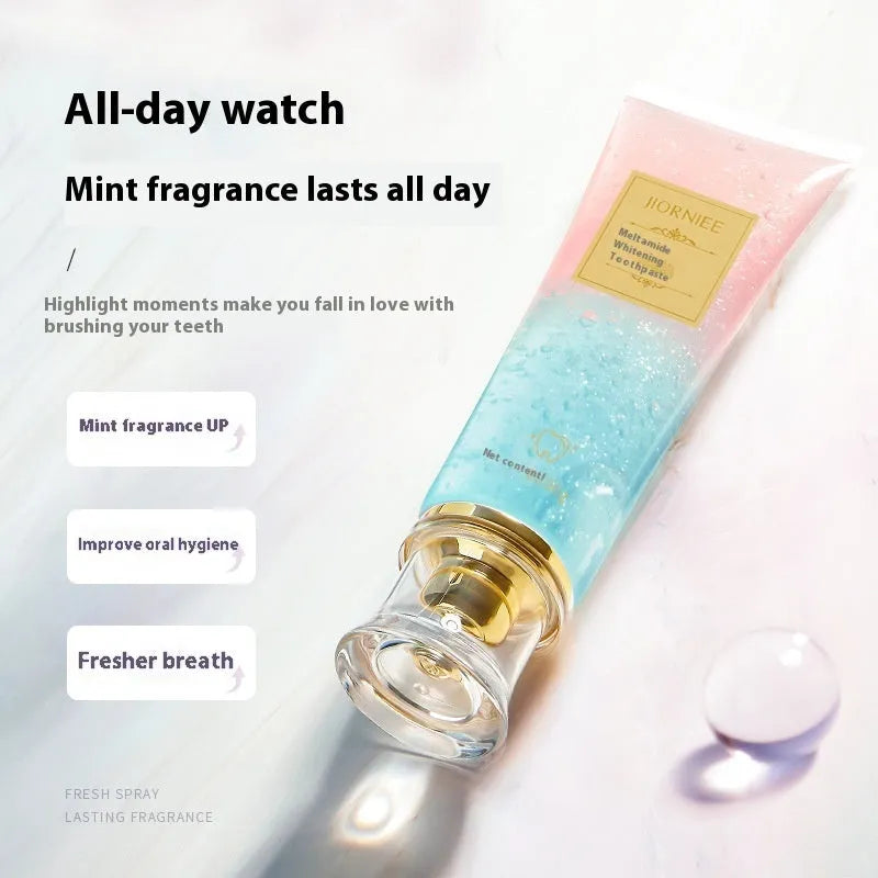 Nicotinamide dazzling white toothpaste tube with 100g net content for adult oral care