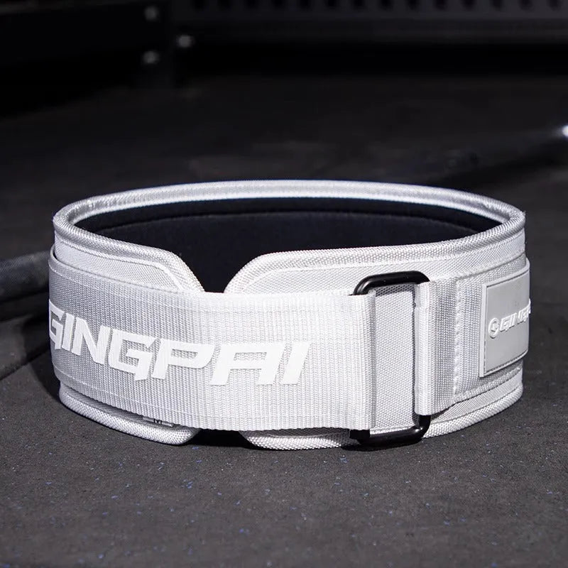 Abdominal exercising waist protection belt for strength training with lumbar support