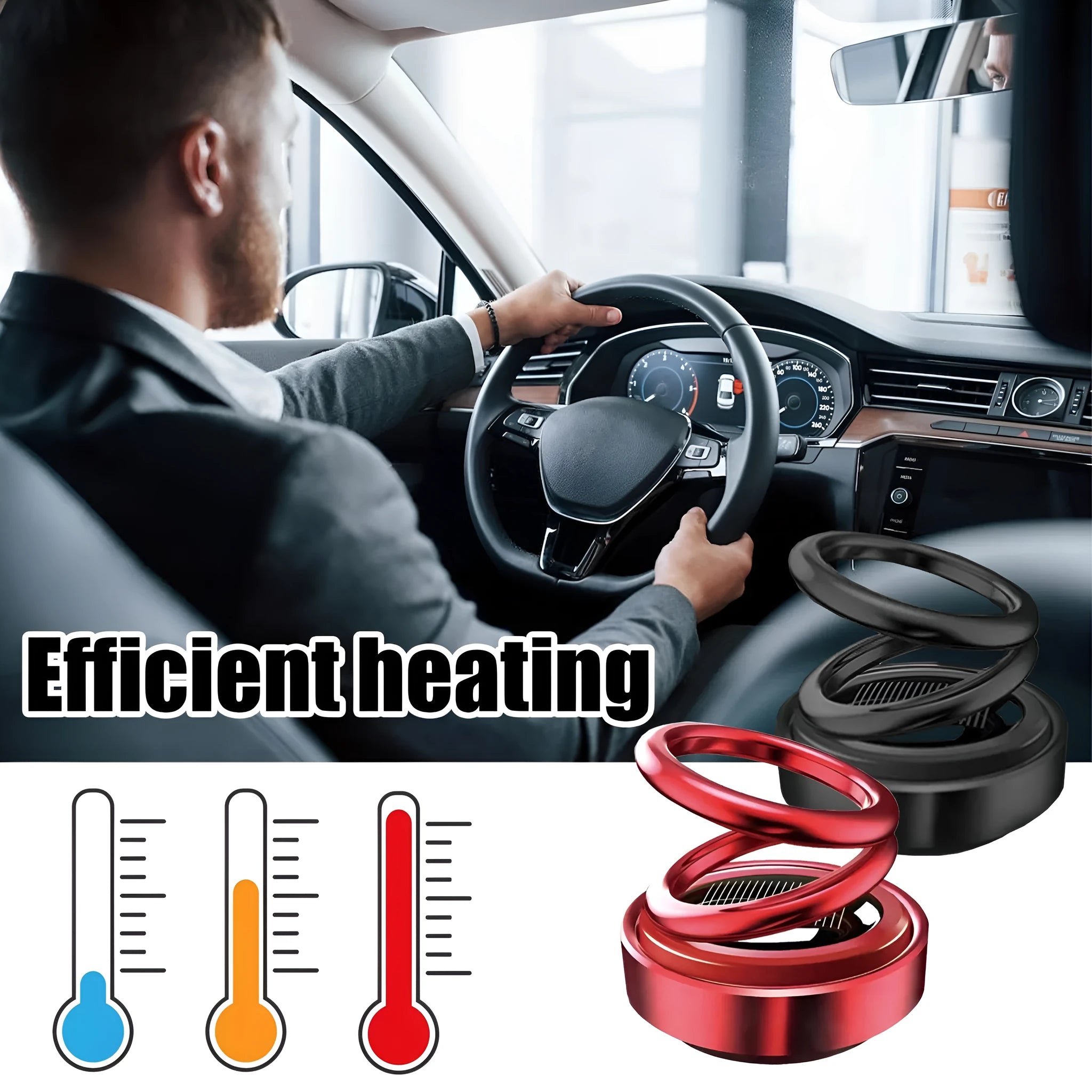 Portable miniature vibration radiator for car heat dissipation measuring 5.1 by 6cm