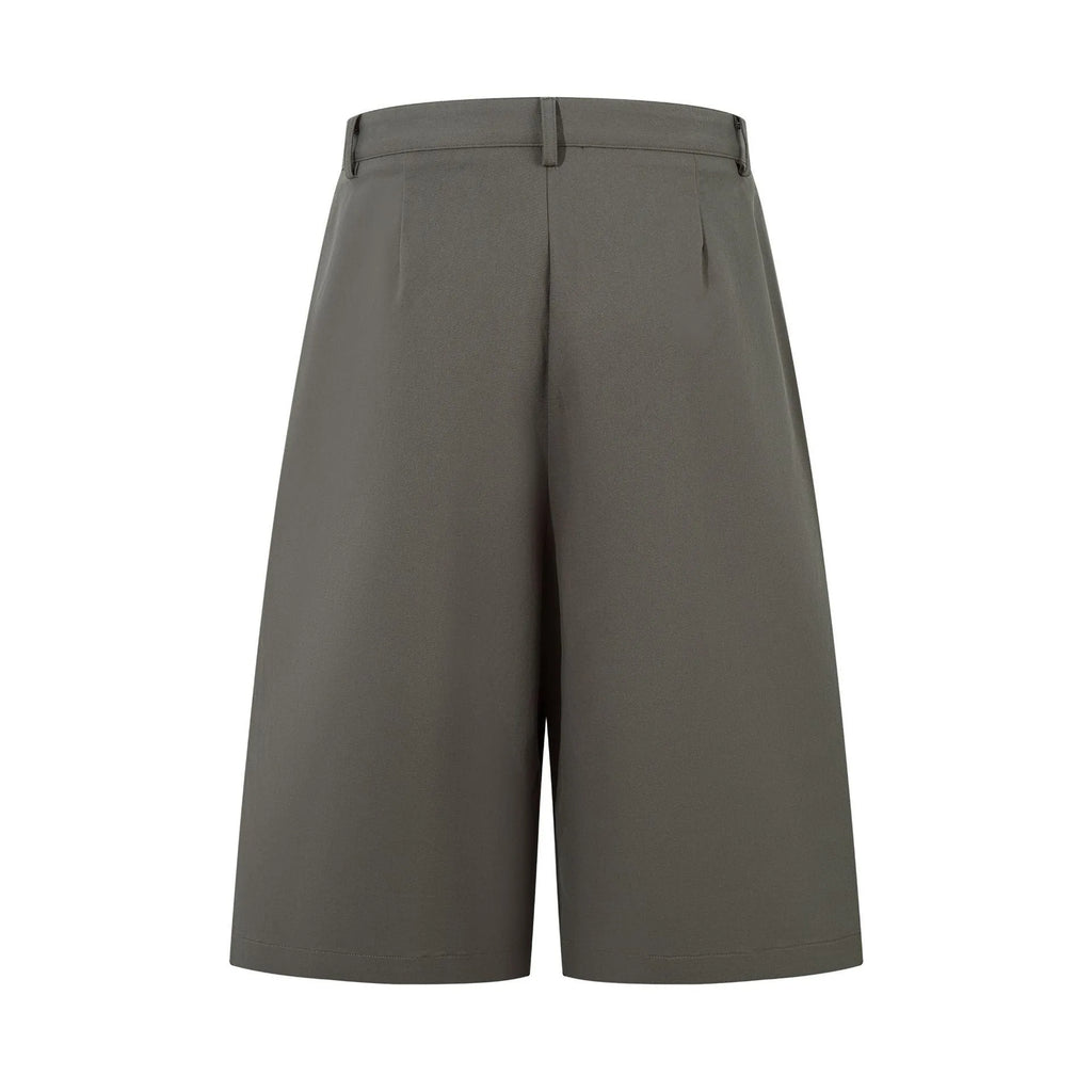 Retro loose fit wide leg straight denim trousers in black and green colours.