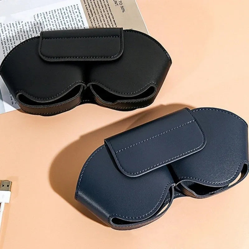 AirPods Max PU leather protective case with zip closure in black, red, white, green, or blue.