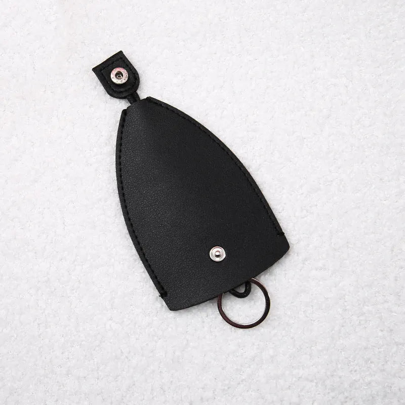Cartoon PU leather pull-out car key case measuring 14 x 7.5cm with colourful designs