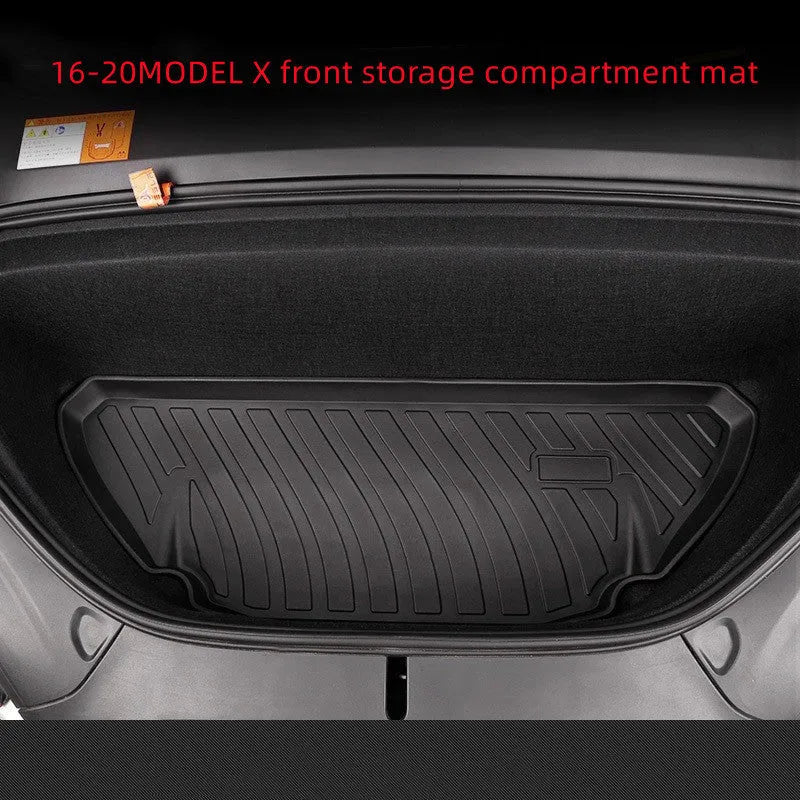 Rubber floor mats for Tesla cars with TPE footrest style for Model 3, Y, S and X vehicles