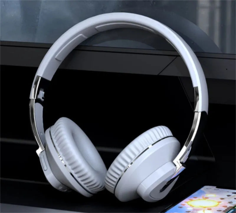 H3 wireless Bluetooth over-ear headset in black, showing all-inclusive ear cups and inline controls.