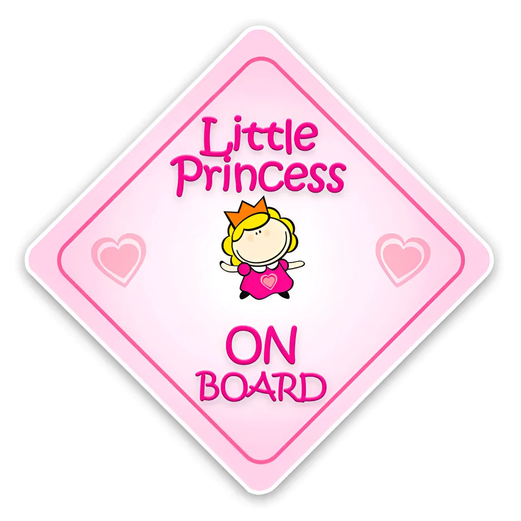 Reflective baby on board car sticker with PET material showing angel baby design measuring 14x19cm
